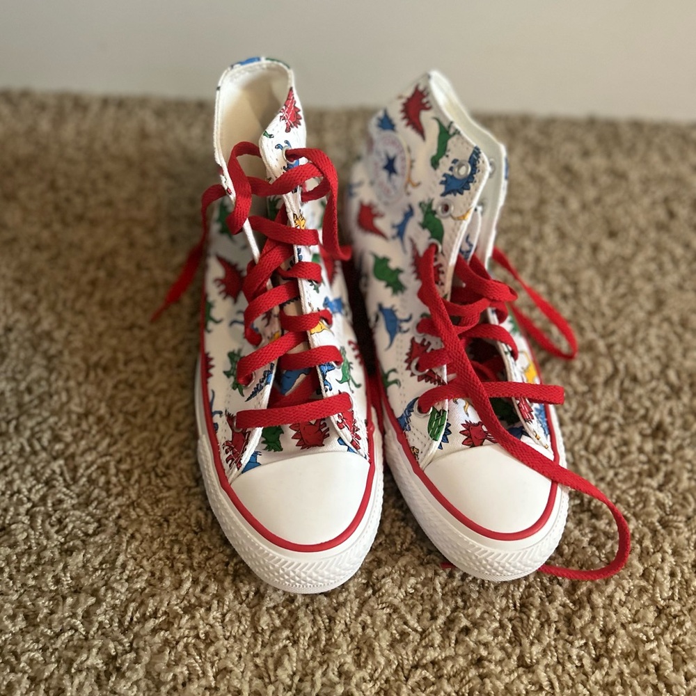 Converse Multicolor Dinosaur Print High-Tops Kids4